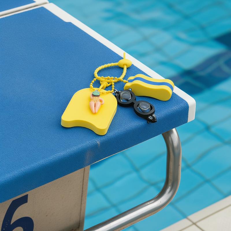 Swimming Kickboard - (N) Anahtarlık Yüzme Temalı Anahtarlık, Mini