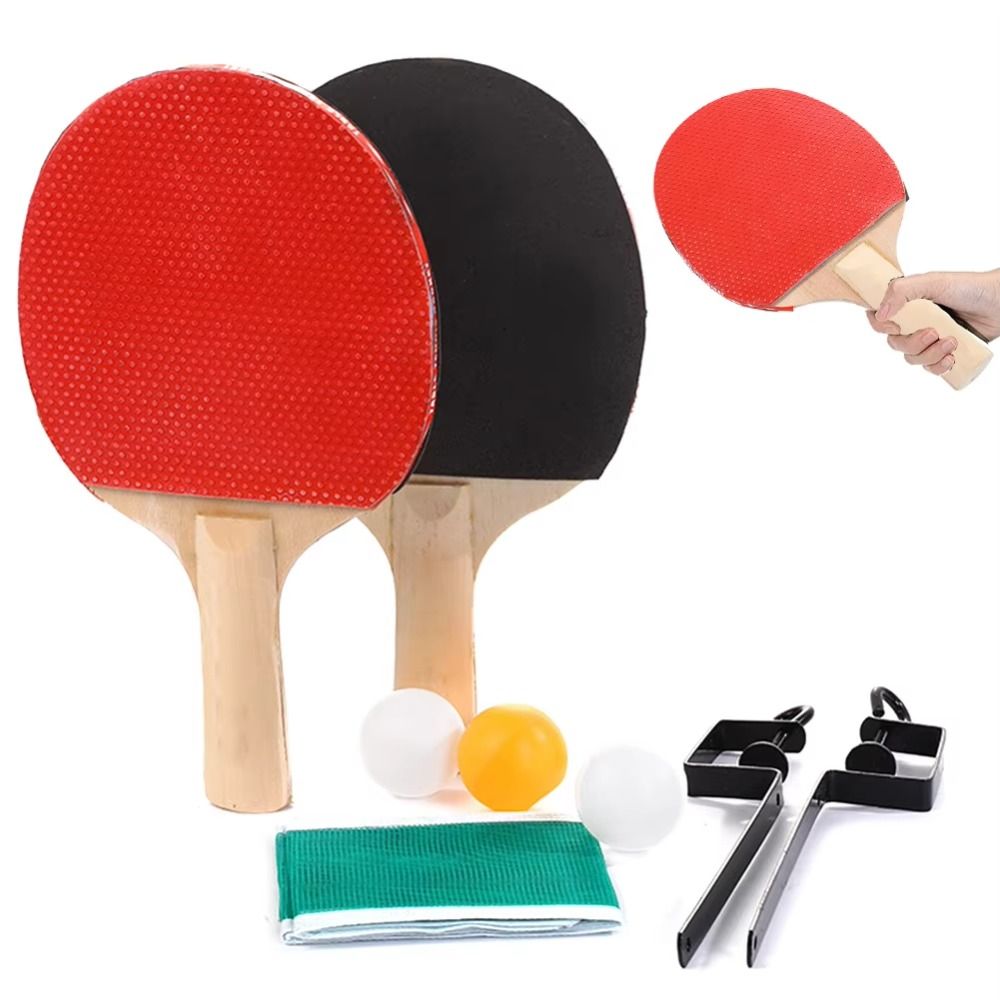 Ping Pong Ball Set - 3 Toplu Masa Tenisi Seti, Fileli