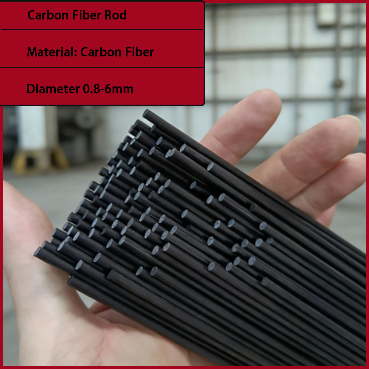 Sports Equipment Used - 0,8-6 mm çapında olan karbon fiber