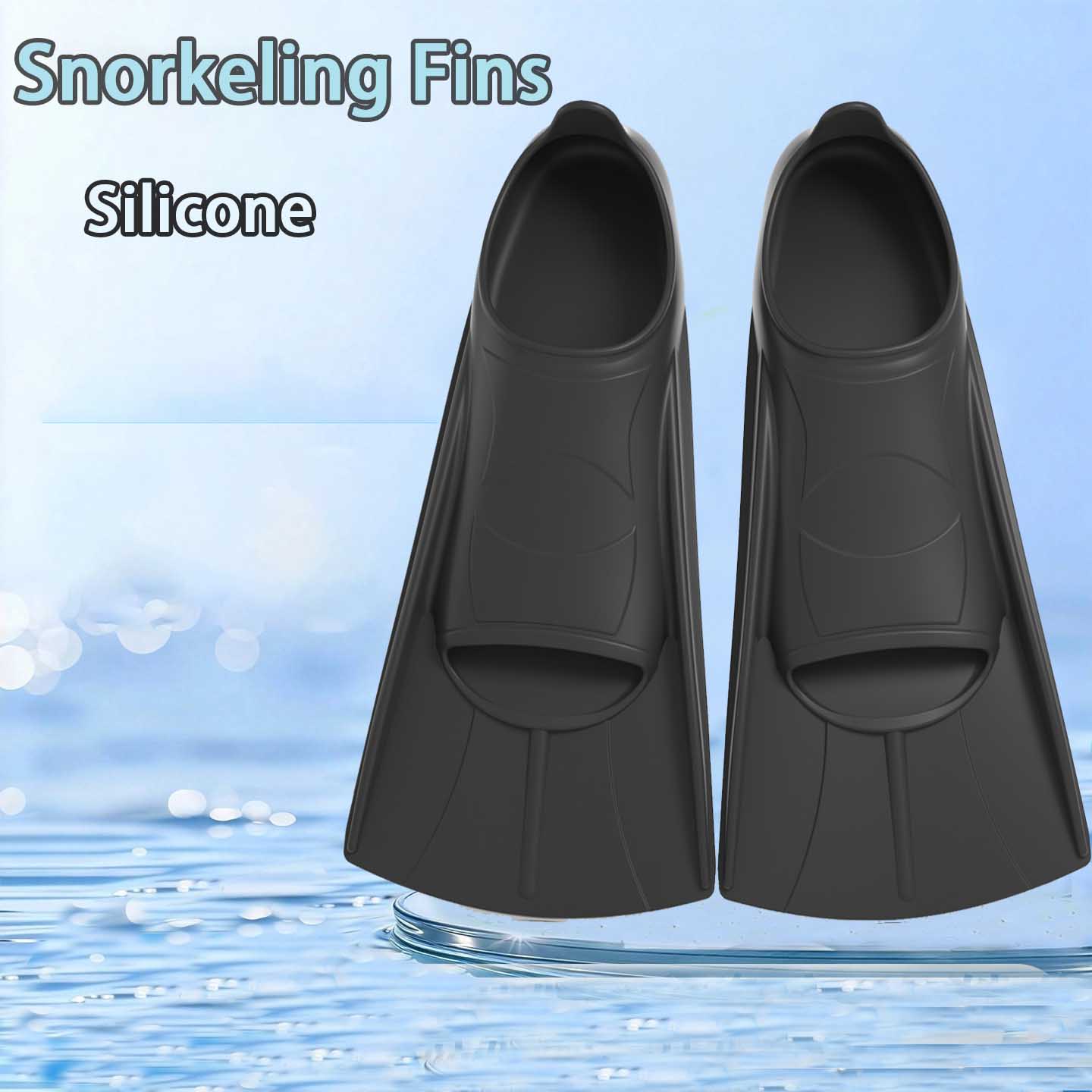 Swim Fin Short Blade - Yüzme paleti silikon kadın erkek paletleri