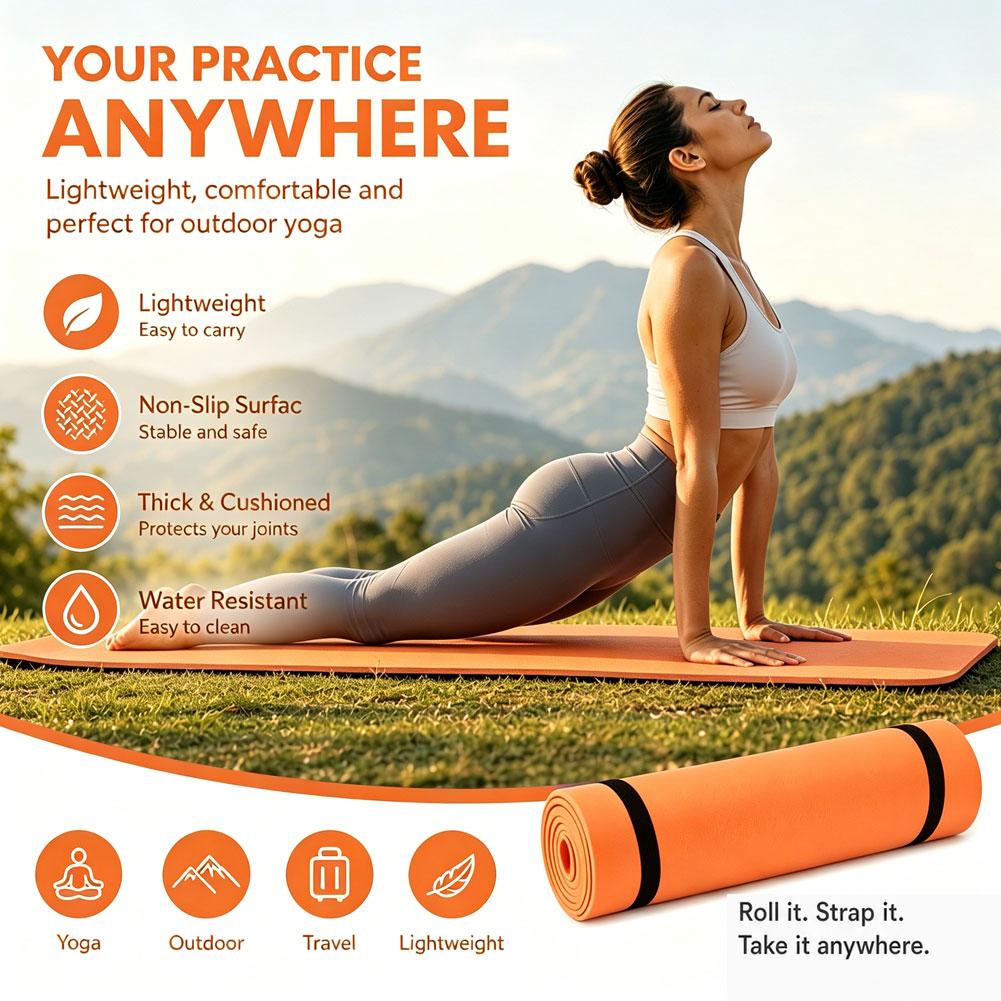 180x50 cm Yoga Matları kaymaz  - Sports Equipment For Schools incelemesi ve fiyatı