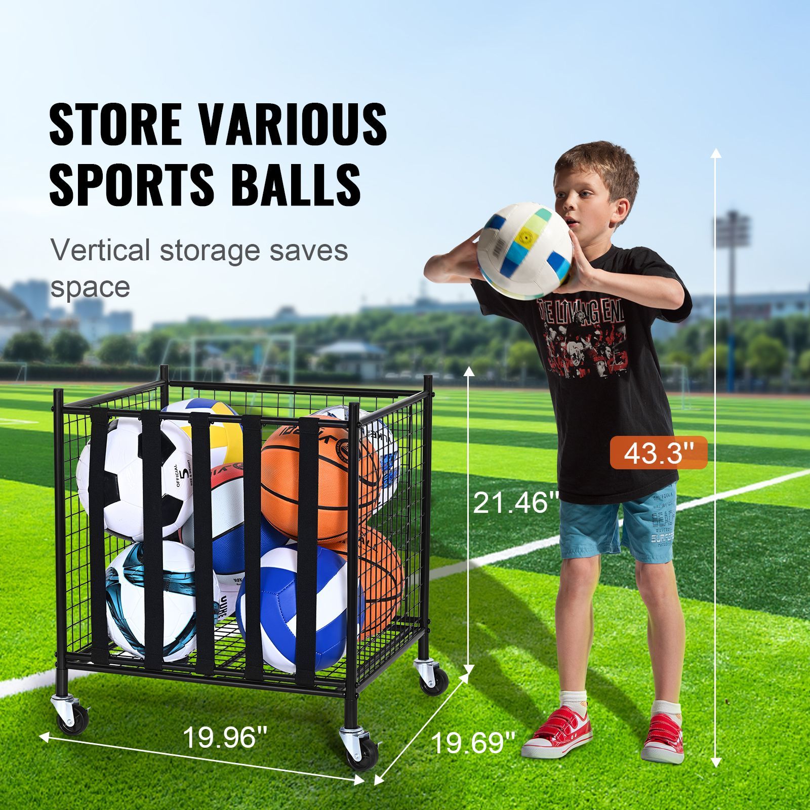 Tekerlekli Spor Topu Saklama A - Sports Equipment In School incelemesi ve fiyatı