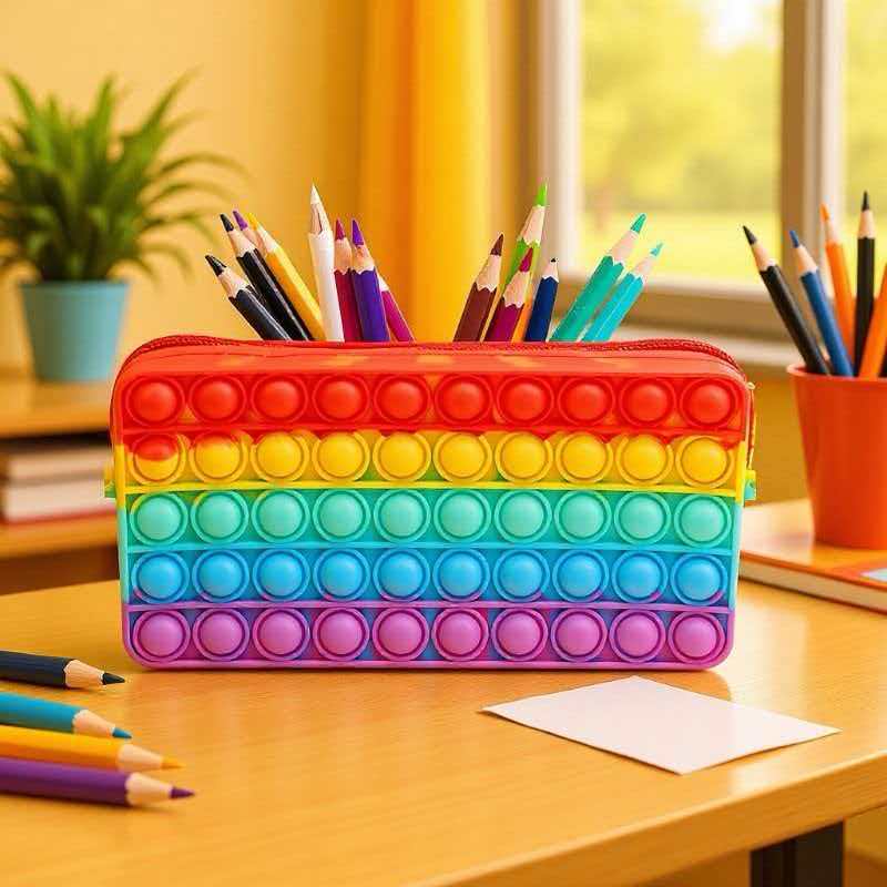 Gökkuşağı Kalem Kutusu Silikon - Sports Equipment For Schools incelemesi ve fiyatı