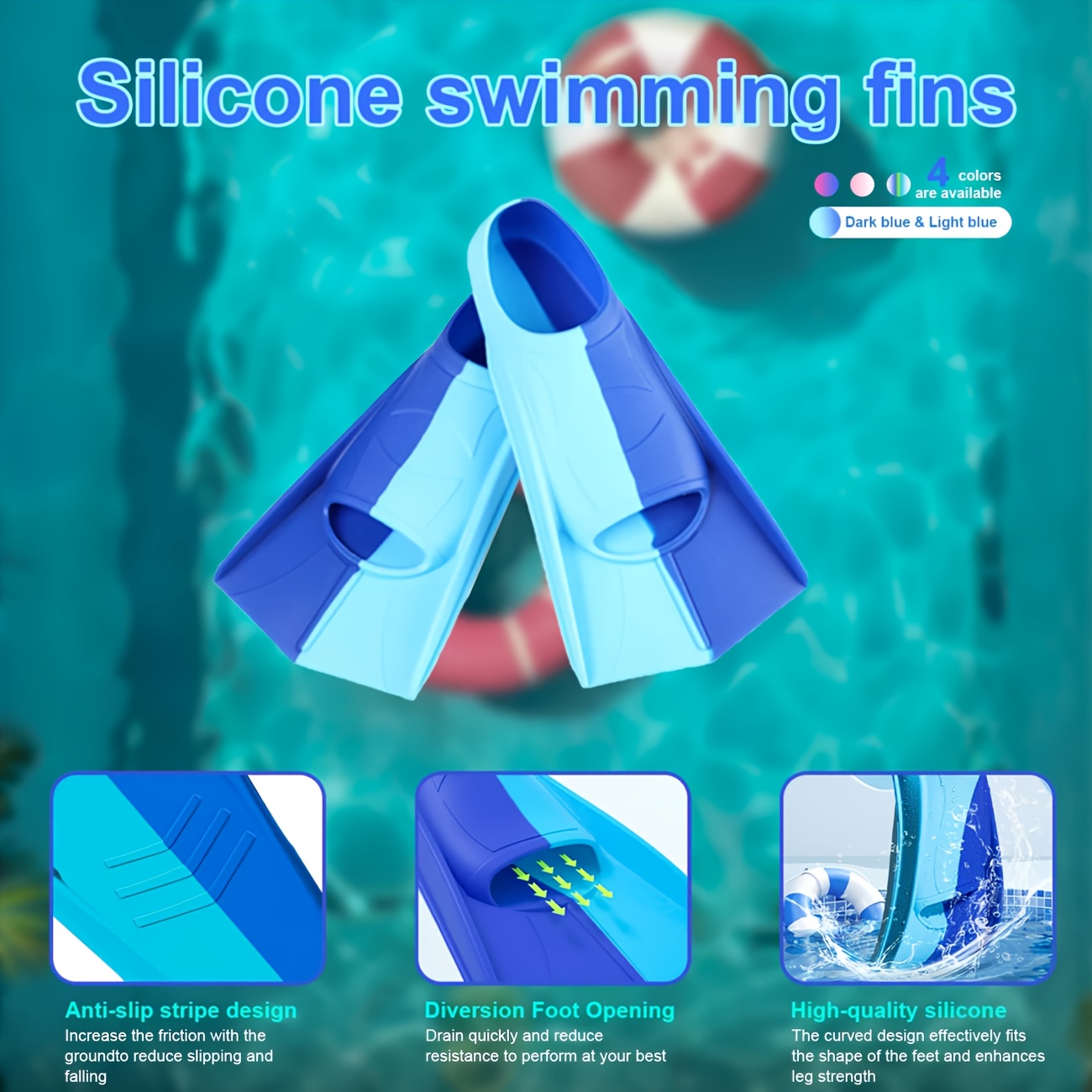 Silikon yüzme paletleri tam ay - Swim Fin Short Blade incelemesi ve fiyatı