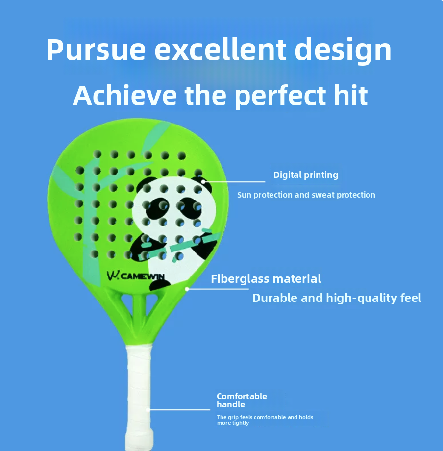 Çocuklar için panda grafikli k - Padel Racket Carbon incelemesi ve fiyatı