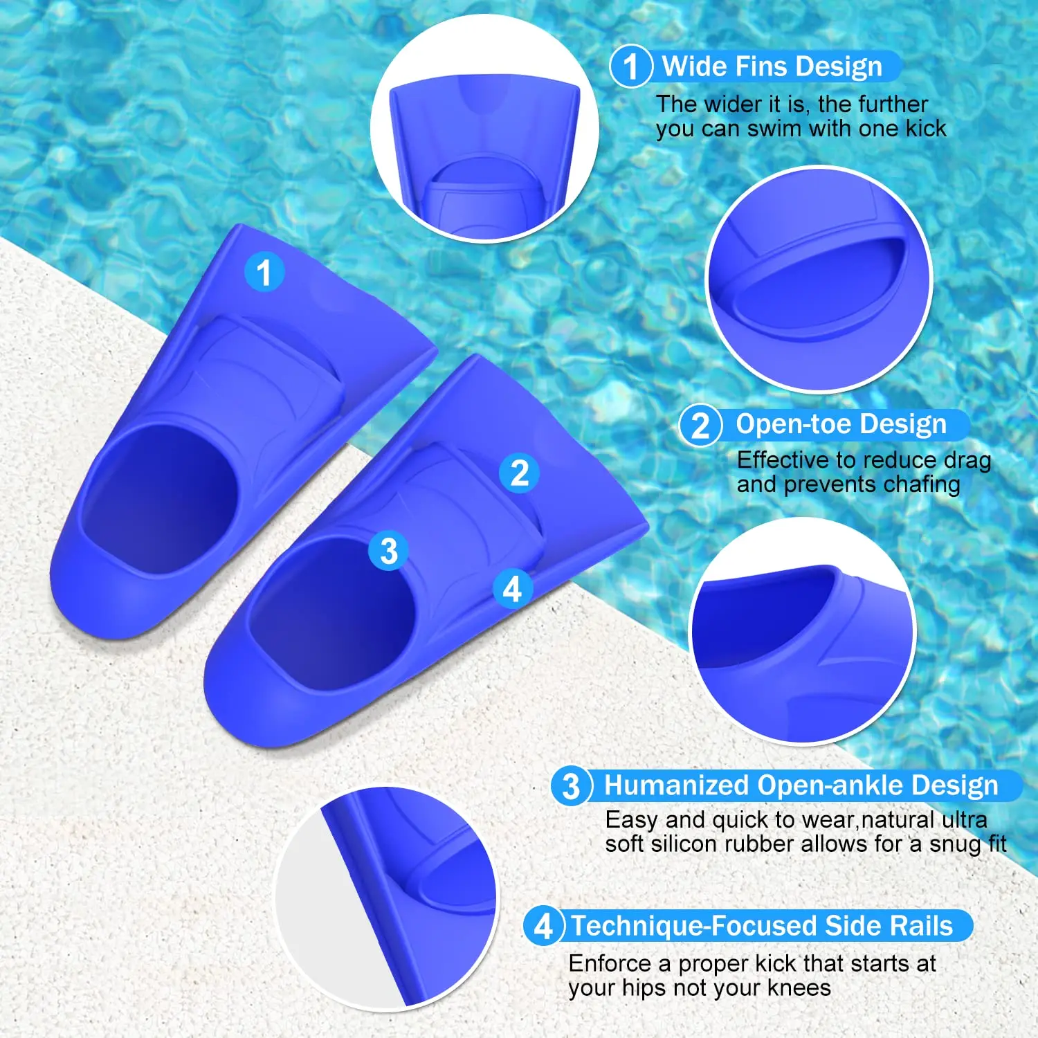 Yüzmek Eğitim Yüzgeçleri Silik - Swim Fin Short Blade incelemesi ve fiyatı